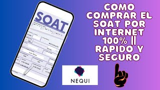 👇 COMO COMPRAR EL SOAT POR INTERNET 100 👇 rapido y seguro🤑🤑 [upl. by Ynnij]