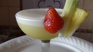 Receta de Daiquiri de Piña  como preparar Daiquiri de piña [upl. by Notnef231]