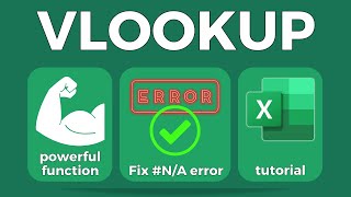 How To VLOOKUP in Excel and Fix Errors [upl. by Plossl]