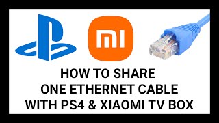 How to Share One Ethernet Cable with a PlayStation 4 and a Xiaomi TV Box [upl. by Anesuza717]