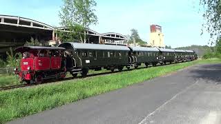 🚂 Cockerill 503 🇱🇺 i 🚂 Tubize 2069 🇧🇪 z pociągiem specjalnym do Powodowa [upl. by Lihp155]