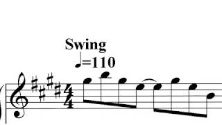 How to swing a rhythm Practice step by step adding speed and syncopation [upl. by Nnateragram247]