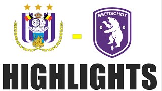 K Beerschot VA 21 RSC Anderlecht Highlights  Samenvatting  Pro League 202425 [upl. by Yenitsed98]