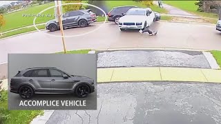 Woman steals Porsche runs over owner all caught on camera [upl. by Atikel155]