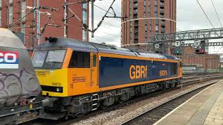 GBRF 60076 on empty stone hoppersLeeds [upl. by Ecinaj]