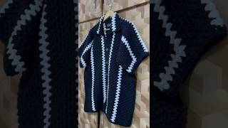 Crochet Shirt  Hexagon Shirt crochet shirts shorts [upl. by Eralcyram]