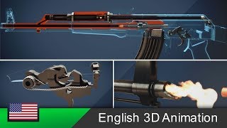 AK47  How this rifle works Animation [upl. by Sosthena]