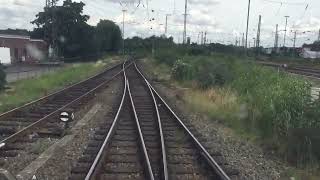 Führerstandsmitfahrt von Oberhausen Hbf nach und durch Oberhausen Güterbahnhof West [upl. by Tihw]