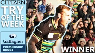 Hutchinson Scores Brilliant Saints Try  Citizen Try Of The Week  Round 14 WINNER [upl. by Atiuqad]