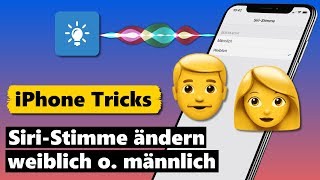 Siri Stimme ändern weiblich oder männlich [upl. by Verlie]