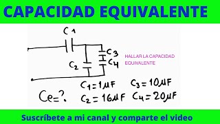 ASOCIACION MIXTA SERIE PARALELOS DE CONDENSADORES O CAPACITORES [upl. by Renee286]