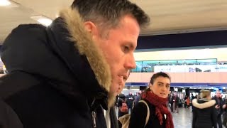 Jamie Carragher Arrives In London For MNF Offers Apology Over Spitting Incident  Sky Suspends Him [upl. by Cynthla]