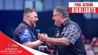 ENDING THE WAIT ⏰ Final Session Highlights 2024 European Darts Grand Prix [upl. by Nalor]