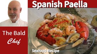 Great Spanish Paella Seafood Recipe [upl. by Dirrej]