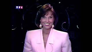 TF1 26 Juillet 1990 Speakerine Denise Fabre  Pubs [upl. by Erdnoed]