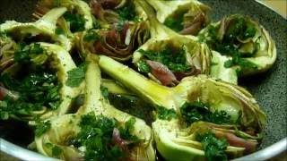 Артишоки на сковороде по римски  Carciofi in padella  Artichokes in the pan [upl. by Nihhi]