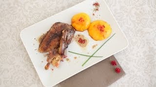 Recette du canard aux pêches  La Cuisine de Monica [upl. by Margherita]