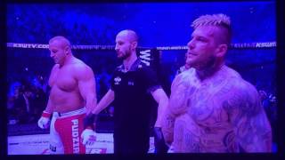 KSW 37 Popek Monster vs Mariusz Pudzianowski cała walka HD [upl. by Nanaek390]