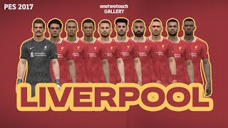 PES 2017 LIVERPOOL FACEPACK [upl. by Mcgannon538]