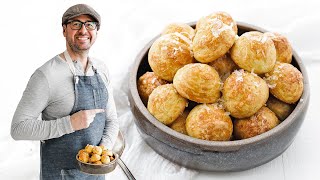 Easy French Gougéres Recipe [upl. by Sremlahc785]