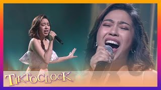 Mariane Osabel flexes her incredible vocals on TiktoClock  TiktoClock [upl. by Pernick141]