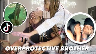 OVERPROTECTIVE Brother React To Lil Sisters CRINGEY TIK TOKS [upl. by Jo Ann]