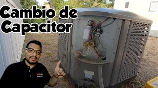 Como Cambiar el Capacitor en un Aire acondicionado Central [upl. by Crandale269]