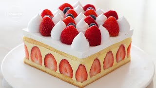 딸기 케이크 끝판왕 환상적인 맛 ♡ 프레지에 케이크 만들기 fraisier cake recipe 홈베이킹 ASMR 쿠킹씨 cooking see [upl. by Mandal823]