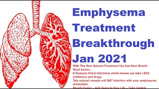 Emphysema Treatment Breakthrough 2021  Treats COPD Chronic Bronchitis amp Lung Disease [upl. by Socha211]