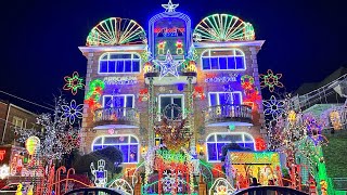 ⁴ᴷ Dyker Heights Christmas Lights 2022 in Brooklyn New York City ✨NYC Christmas ✨ [upl. by Jeritah178]