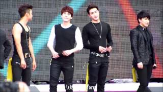 140701 Hong Kong Dome Festival  Super Junior M Singmin kiyomi  wonkyu moment [upl. by Adnylg]