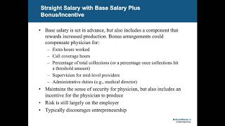 Physician Compensation Models  Webinar [upl. by Aleira]