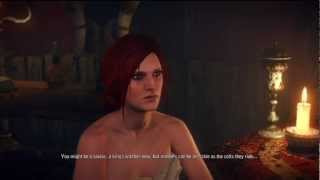 The Witcher 2 Assassins of Kings EE  Triss Merigold Intro Geralt Foltest War Scene Xbox 360 [upl. by Elana824]