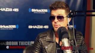 Robin Thicke Speaks on Justin Timberlake Comparisons and Talks about How Paula Patton Tastes [upl. by Accissej580]