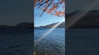 Sunapee Lake and mountain autumnal panorama [upl. by Agiaf97]