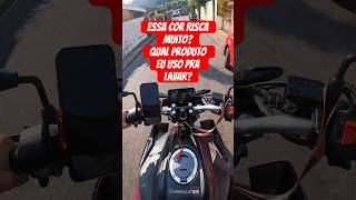 Uso o V FLOC pra lavar e depois passo o SIO2 da VonixxBrasil vonixx cb300twister motovlog [upl. by Nilrev216]