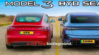 BYD vs Tesla The Battle for Europes EV Crown by 2030 [upl. by Rabjohn]