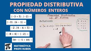 Cómo desarrollar propiedad distributiva con número enteros [upl. by Bar690]