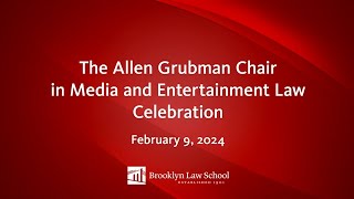 The Allen Grubman Chair in Media and Entertainment Law Celebration [upl. by Blondy]