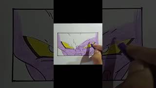 Lord Beerus eye drawing  shortsfeed drawing animeart lordbeerus [upl. by Enrika925]