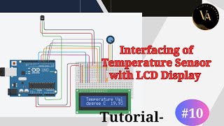 DHT11 Temperature sensor and LCD display tutorial  Vijaya Academy arduinoprograming [upl. by Kirkwood]