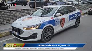 POGRADEC MAKINA PËRPLAS BIÇIKLISTIN TRANSPORTOHET NË SPITAL [upl. by Erihppas]