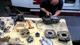 BULTACO ALPINA 250 ENGINE TEAR DOWN [upl. by Atteloc]