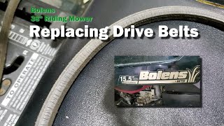 Replacing Bolens Riding Mower Drive Belts [upl. by Massimiliano]