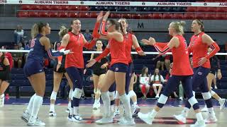 Auburn Volleyball Defeats Georgia to Remain Undefeated in SEC Play [upl. by Renae]