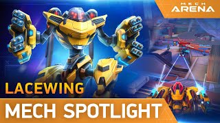 Mech Arena  Mech Spotlight  Lacewing [upl. by Nazarius]