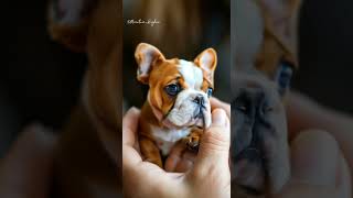 Day 23  Miniature cute bulldog shorts short shortvideo youtubeshorts [upl. by Ahsenyt]