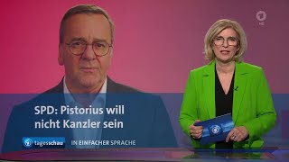 tagesschau in Einfacher Sprache 1900 Uhr 22112024 [upl. by Yrak]