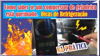 Teste de compressor queimado [upl. by Calandria]