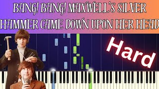 The Beatles  Maxwells Silver Hammer  Piano Tutorial and Lyrics [upl. by Robbi248]